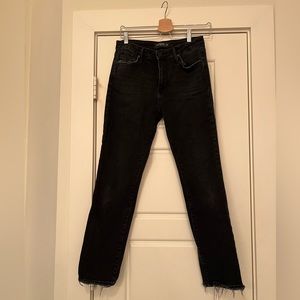 Just Black Denim Jeans 27 Frayed black
